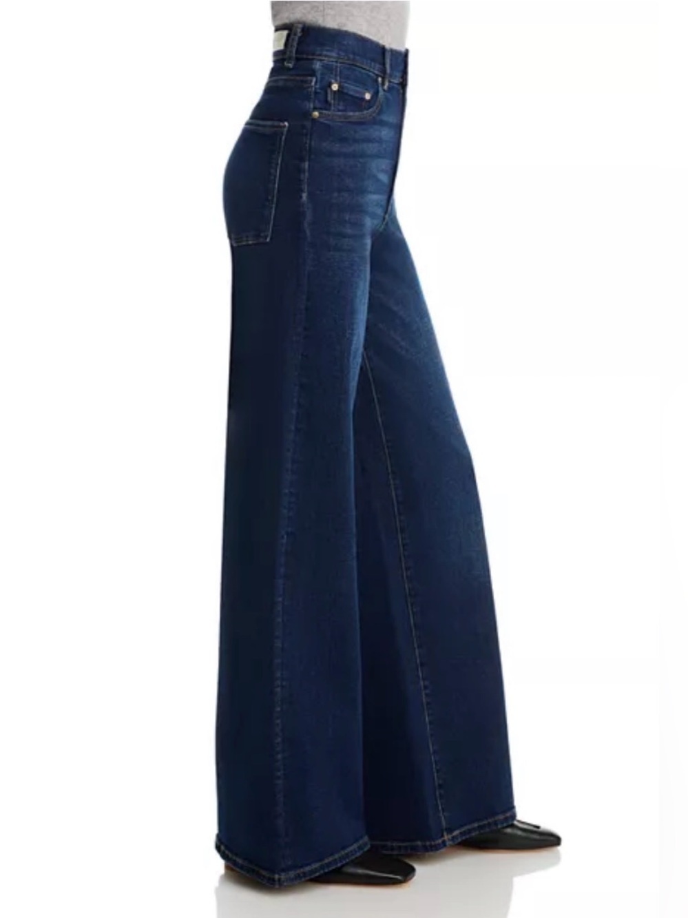 DL1961 Hepburn High-Rise Wide Leg Jeans in Mediterranean 28x32 EUC - Picture 5 of 9